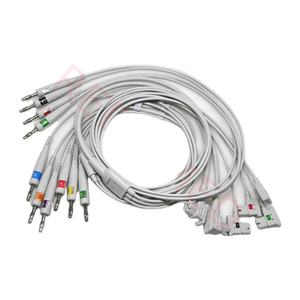 สายเคเบิล EKG กล้วย Holter 10ตะกั่วอุปกรณ์ทางการแพทย์ใช้ได้กับฟิลิปส์ - Product Image 1