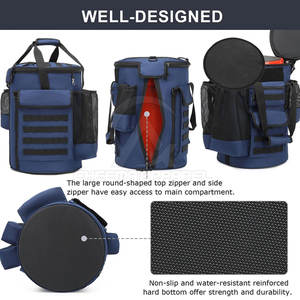 Bolsa de béisbol ligera para atletas con sección para zapatos y soportes laterales para bates, correas de transporte cómodas para jugadores adultos - Product Image 4