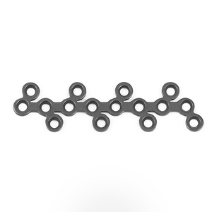 Ensemble de micro-plaques maxillo-faciales personnalisées réutilisables en acier inoxydable de qualité allemande, implants orthopédiques en forme de DF, maxillo-faciaux - Product Image 2