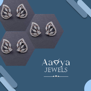 Pendientes de Diamantes Cultivados en Laboratorio de Oro de 14K de Lujo, Recién Fabricados, 8 Diamantes, para Mujer, Aniversario, Boda, Certificados por HRD, Comprar - Product Image 3