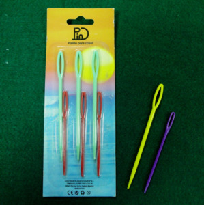 Aguja para lana AA0090 (dos tamaños) Excelente diseño nuevo al por mayor Aguja para coser a mano con hilo de lana con dos tamaños - Product Image 1