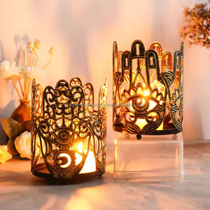 Decoración creativa para habitación interior, nuevo candelabro de hierro, velas de envío de fundición de Metal hechas a mano - Product Image 5