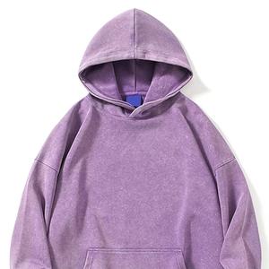 Custom Vintage Distress <b>Paint</b> Hoodie Acid Wash Heavyweight Sun Faded Hoodie Men Cotton French Terry Oversized Men's Hoodies - Product Image 3
