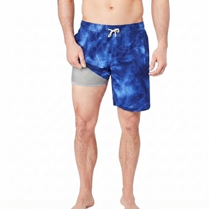 Shorts personnalisés pour hommes, sublimation, impression intégrale, sport, décontractés, vacances, plage, shorts 2 en 1 avec doublure et compression - Product Image 1
