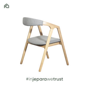 Sillas de Comedor de Madera de Teca de Estilo Europeo Moderno, Personalizables, con Cojines Tapizados, Resistentes al Agua y Duraderas para Uso en Restaurantes y Hogares - Product Image 3