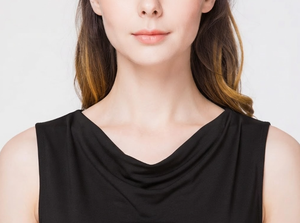 Elastic Silk Women's T <b>Top</b> Breathable Plain Dyed Knitted Ruffled Collar High Quality Luxury Custom Silk Shirt Custom Colors - Product Image 5