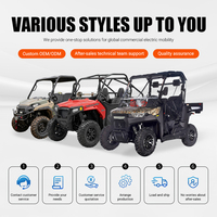 Véhicule utilitaire électrique UTV 550 10 kW 50 km/h LFP 72V 200Ah 2WD 4WD Freins à disque Double suspension Contrôle intelligent