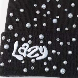 Gorros de punto de lana unisex cálidos de color liso sin dobladillo, estilo beanie, para invierno, de fabricante - Product Image 4