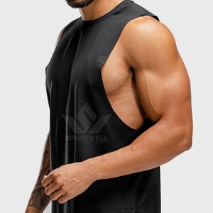 Men's <b>Black</b> Polyester Sleeveless <b>Tank</b> <b>Top</b> O-Neck Quick Dry Breathable Lightweight Workout Gym Fitness Training Athletic Sports - Product Image 5