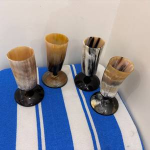 Vaso de Cuerno de Búfalo Hecho a Mano, Forma Natural, Pulido, Artículo de Colección, Decorativo, Imitación Antigua, Duradero para Cerveza, por Curio Craft - Product Image 2