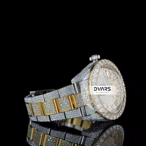 Montre en Moissanite Diamantée, Montres de Luxe Entièrement Automatiques VVV en Moissanite Diamantée - Product Image 3