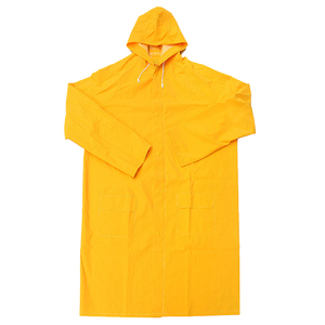 Impermeable con Capucha Amarillo Brillante, Manga Larga con Bolsillos, Unisex, Ropa de Exterior para Adultos - Product Image 2