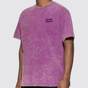 Camiseta con Efecto Desgastado, 100% Algodón, Diseño Moderno Urbano, Secado Rápido, Ligera, Textura Desgastada, Perfecta para Uso Casual, a la Moda - Product Image 4