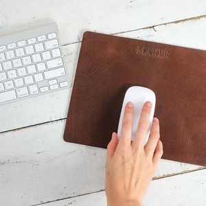 Bespoke Leather Desk Mat Large <b>Mouse</b> Pad Anti Slip Base Personalized Executive Office Stationery Supply LMP-0052 - Product Image 2