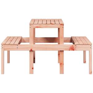 Table de pique-nique en bois de Douglas Fir massif, grand ensemble de jardin durable - Product Image 5