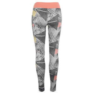High Waist Geometric Printed <b>Yoga</b> Leggings Full Length Four-Way Stretch Spandex Polyester <b>Women</b> <b>Pants</b> - Product Image 1