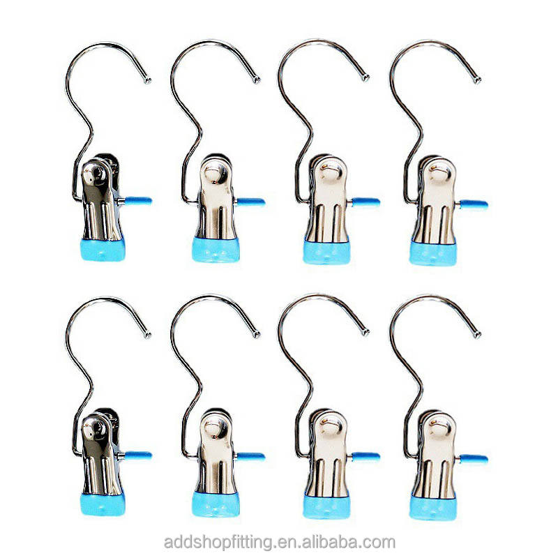 Blue clip hook hanger