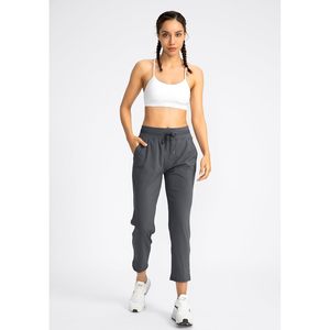 Pantalones de Golf Grises de Color Sólido para Mujer, Pantalones Deportivos de Punto de Secado Rápido con Cintura Ajustable, Ajuste Casual, Más Vendidos - Product Image 2