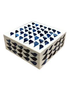Geometric Bone Inlay Storage <b>Box</b> 6x4 | Handmade Decorative Keepsake <b>Box</b> | Modern Premium Quality <b>Jewelry</b> & Gift Organizer - Product Image 2