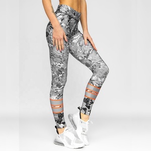 Custom Designer Sublimation High Yoga Waist Floral Printed <b>Leggings</b> Leggins Wholesale Casual <b>Workout</b> <b>Leggings</b> for Women - Product Image 2