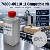 Encre compatible Lei 74000-00110 1L pour imprimante jet d'encre CIJ, encre de codage industrielle haute performance