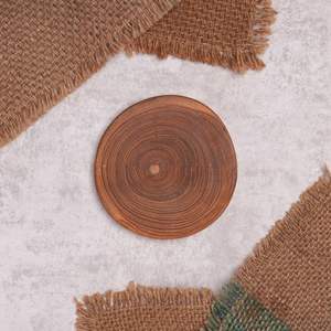 Round Wooden <b>Drink</b> <b>Coaster</b> - Product Image 3