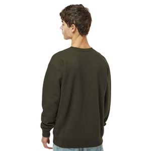 Sweat-shirt col rond épais pour homme en molleton de coton, coupe décontractée, style streetwear, personnalisable, vente en gros - Product Image 2