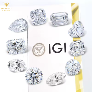 Nouvelles boucles d'oreilles clous ovales en diamant pour femme, certifiées IGI, cultivées en laboratoire, à fermoir poussoir, plaqué rhodium, SHREERAJ SOLITAIRE 14K - Product Image 6