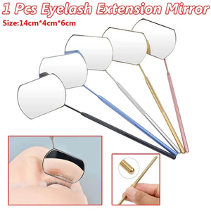 Wholesale Price Personalized Single-Sided Crystal Clear HD Wall-Mounted Lash Extension <b>Mirror</b> Gold-Plated Stainless Steel Frame - Product Image 3