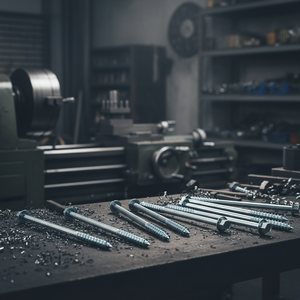 สกรูเกลียวบางหัวหกเหลี่ยมเหล็กกล้าคาร์บอนชุบสังกะสี คลาส 4.8 และ 6.8 ขนาด M6-M12 เมตริก/นิ้ว มาตรฐาน DIN/ANSI รุ่น PDC 13 - Product Image 1