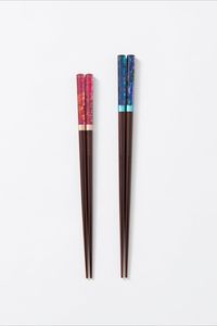Minimalist Wooden <b>Chopsticks</b> Round Matte Finish <b>Reusable</b> Set for Asian Dinners By Handmade Collection - Product Image 6