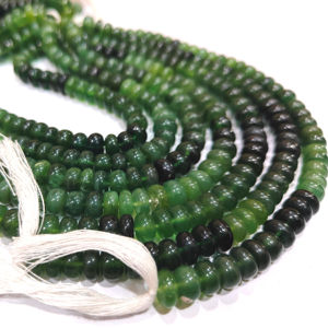 Perles de serpentine naturelle, rondes, lisses, 8 mm, teintées, 8 pouces de long - Product Image 4
