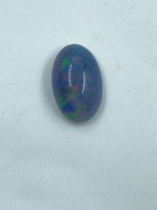 Opale de feu naturelle bleu foncé de qualité supérieure, taille ovale, pierre précieuse non montée, 5,23 carats, 10,50x16,40 MM pour la fabrication de bijoux - Product Image 4