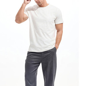 Custom Made Product Men's Ringer Acid Wash T Shirt Breathable High Quality Cotton Blended <b>Material</b> Regular Length Distress Tee - Product Image 2