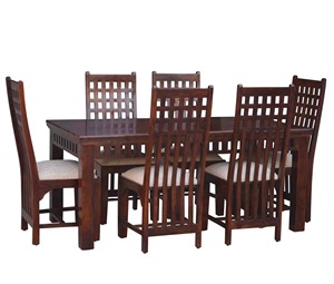 High Quality Modern Luxury Royal Restaurant Furniture Solid Teak Wood <b>Dining</b> <b>Table</b> 6 Chair for Home Restaurant Sets - Product Image 4