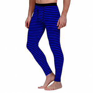 Leggings de compression longs pour hommes avec logo d'aigle, taille élastique, en spandex et polyester - Product Image 3
