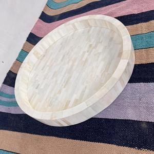 Plateau Feng Shui de Luxe Fait Main Écologique avec Incrustations en Os – Design Décoratif Élégant, Qualité Supérieure pour la Maison et la Cuisine (Idéal pour Servir) - Product Image 3