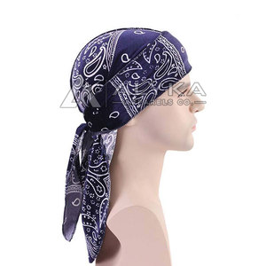 Men's Dark Blue Bows Unisex Bandana <b>Head</b> <b>Wrap</b> Multi-Functional Uses Street Luxury Fashion Accessory All Seasons Wear <b>Silk</b> - Product Image 4