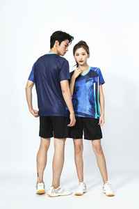 Ensembles de vêtements de sport personnalisés pour hommes, femmes et enfants, tenues de badminton, de tennis de table et de volley-ball, maillots pour l'été, nouveaux vêtements de tennis personnalisés - Product Image 3