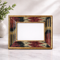 Cadre photo rectangulaire horizontal vintage en laiton décoratif floral, fait main, finition antique polie, luxe, pour table, décoration intérieure