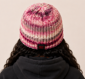 2026 Custom Length Warm <b>Wool</b> Blend Slouchy Handmade Jacquard Knit <b>Beanie</b> with Custom Logo Applique for Women-Casual & Sports Use - Product Image 4