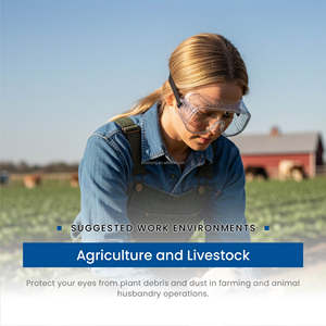 ANSI Z87+ Certified over the glasses wide vision safety goggle for agriculture and livestock - Product Image 4