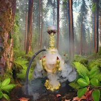 Ensemble de chicha unique en résine avec base en verre boule de cristal, style russe, pour collection ou cadeau