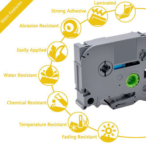 Tatrix-Cinta de etiquetas <span class=keywords><strong>P</strong></span>-<span class=keywords><strong>touch</strong></span> TZE231, Cartucho de cinta de etiquetas, laminado, negro sobre blanco, para Brother, TZe231, TZE231, para Brother, 1, 2, 1, 2 - Product Image 2