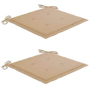 Set di 2 sedie da giardino in legno massello di teak, colore beige standard, resistenti - Product Image 6