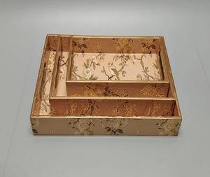 Bandeja de Madera Floral Hecha a Mano, Rectangular, Decorativa, para Servir en la Mesa, Decoración del Hogar, Caja de Madera Artesanal - Product Image 1