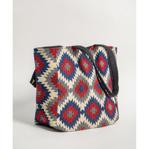 Kilim Pattern Cotton Tote <b>Bag</b> <b>Boho</b> Shoulder Handbag Wholesale Bulk Custom Logo OEM ODM Available - Product Image 4