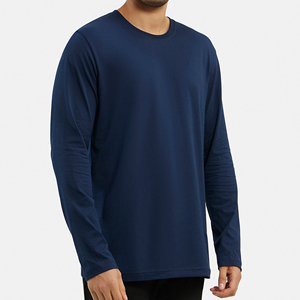 T-shirt décontracté pour homme 100% coton, manches longues, multicolore, imprimé doux, logo personnalisé, grande taille, tricoté au Bangladesh - Vente en gros - Product Image 4
