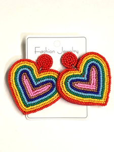 Pendientes de moda bordados a mano con cuentas de primera calidad para mujer, estilo vintage, con cuentas de semillas bordadas, estilo bohemio chic. - Product Image 6