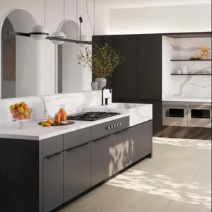 Dalle de pierre frittée en marbre blanc de luxe Calacatta Michelangelo Laminam d'Italie, 20 mm, polie, pour plan de travail de cuisine et table à manger - Product Image 1